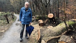 Anwohner Jürgen Becker im Düsseltal