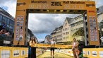 Sieger läuft übers Ziel