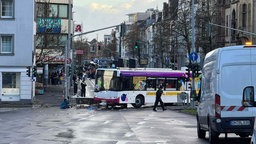 Der Bus vor Ort