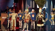 Das Kölner Kinderdreigestirn wurde bei einer großen Feier offiziell ernannt
