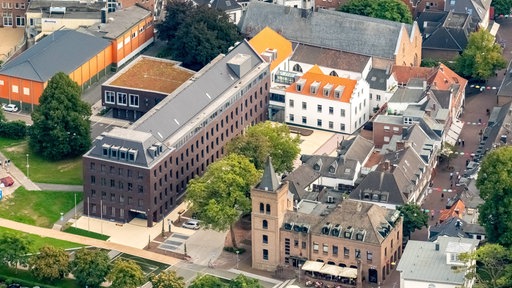 Luftbild von der Innenstadt von Kleve