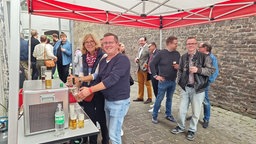 Wahlparty in der SPD-Geschäftsstelle in Krefeld