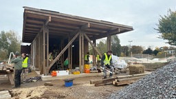 Architektur-Studenten bauen den Skatepark Pavillon