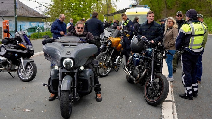 Motorradkontrollen im Bergischen