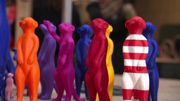 Erdmaännchen Figuren aus  recyceltem Plastik