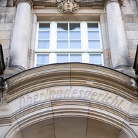 Der Eingang zum Oberlandesgericht in Düsseldorf.