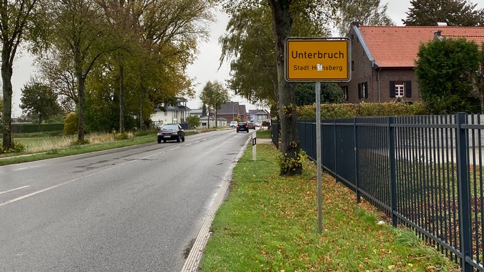 Ortsschild von Unterbruch im Kreis Heinsberg