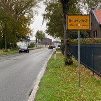 Ortsschild von Unterbruch im Kreis Heinsberg