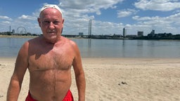 Wojtek Motowski am Paradiesstrand in Düsseldorf