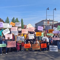 Protestaktion Mahnmal