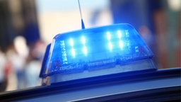Polizeiauto mit Blaulicht