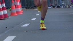 Füße eines Joggers