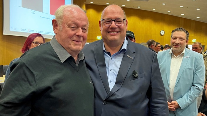 Stefan Hebbel von der CDU mit seinem Vater im Portrait