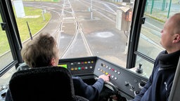 Im Cockpit der Rheinbahn