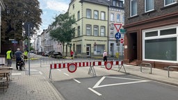 Während der Radrennen mussten mehrere Straßen in Neuss gesperrt werden 