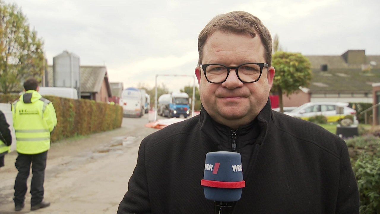 Vogelgrippe in Kamp-Lintfort: WDR-Reporter Kai Toss vor Ort