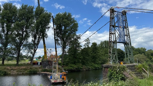 Historische Brücke wird zurückgebaut