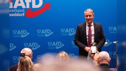 Björn Höcke bei seinem Auftritt in Düsseldorf-Garath