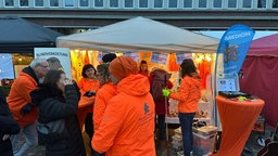 Das Bild zeigt den Stand der Blinden-Sportgruppe aus Mülheim.