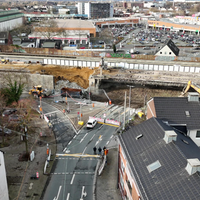 Brückenabriss der Autobahnbrücke in Oberhausen 