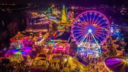 Blick über den Cranger Weihnachtszauber