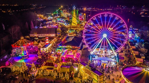 Blick über den Cranger Weihnachtszauber