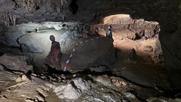 Westlicher Paradiestunnel der Paradieshöhle. Die Erforschung geht weiter.