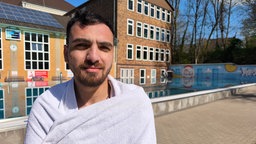 Anbaden im Freibad in Unna
