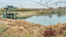 Betroffener Baggersee im Süden der Stadt Kamp-Lintfort