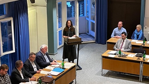 Bürgermeisterin Iris Stalzer bei ihrer Amtseinführung. 