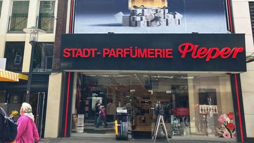 Die Filiale der Parfümerie Pieper in der Essener Innenstadt