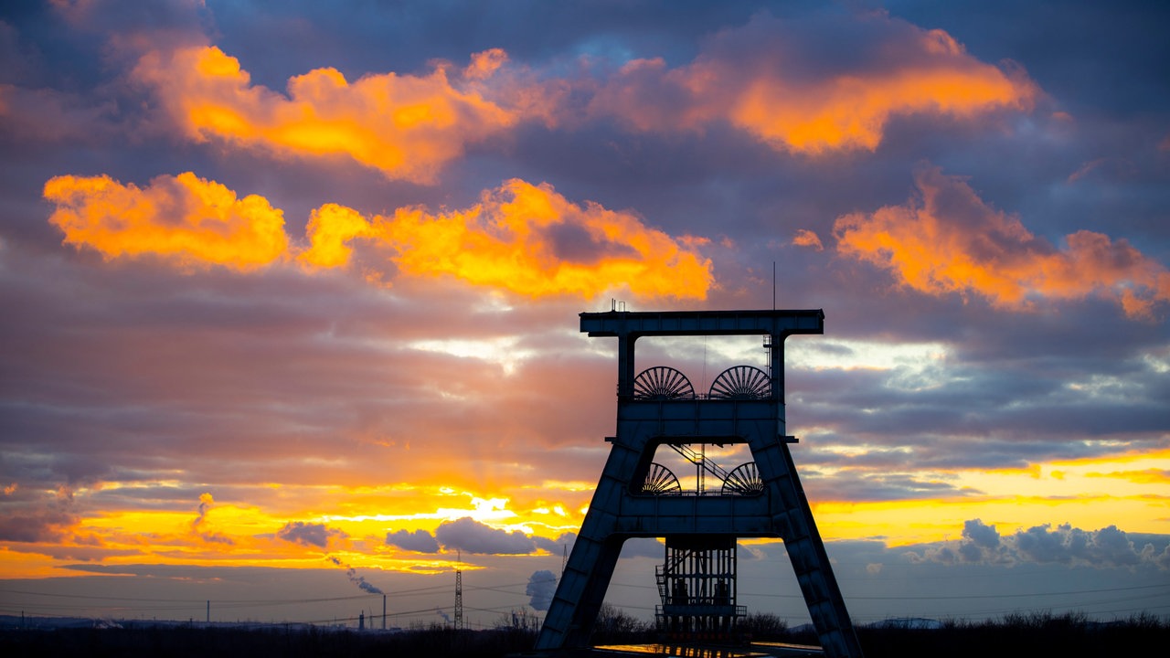 Der Förderturm der Zeche Ewald