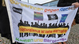 Ein Plakat von der Intitiative "BürgerInnen gegen Rechts".