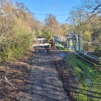 Der Baufortschritt des Radwegs zwischen Bottrop und Gladbeck (RS7) am 30.03.2026