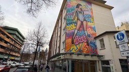 Taylor Swift Graffiti in der Gelsenkirchener Innenstadt