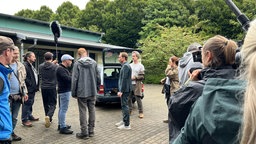 Schauspieler und Produktionsteam beim Tatort-Dreh in Dortmund