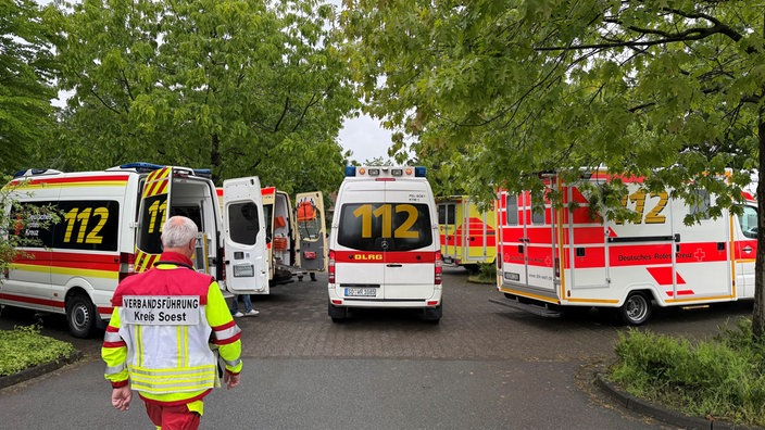 Vorbereitung die Menschen zu evakuieren