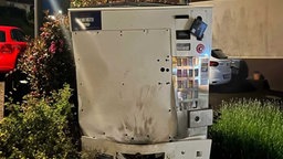 Der gesprengte Zigarettenautomat Unterm Piusberg in Warstein