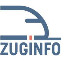 Logo von Zuginfo.NRW: Stilisierter Zug; drunter der Sschriftzug Zuginfo.NRW