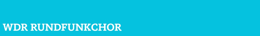 Banner WDR Rundfunkchor, neu