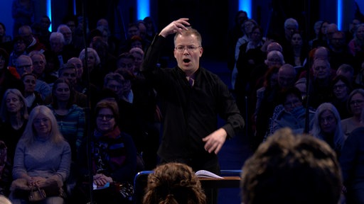 Der WDR Rundfunkchor unter Leitung von Philipp Ahman singt Lagrime di san Pietro von Orlando di Lasso am 21.03.2026 in der Trinitatiskirche in Köln.