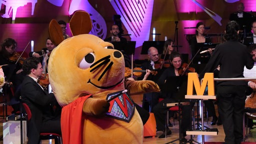 Das Konzert mit der Maus: Mozart, mit dem WDR SInfonieorchester, Jana Forkel und Johannes Büchs, unter Leitungvon Bar Avni am 19.09.2025 in der Kölner Philharmonie.