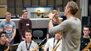 Jugendliche beim Workshop Jazz@School