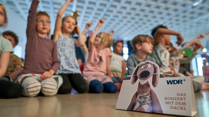 Kinder bei einem Konzert der Dackl Tour