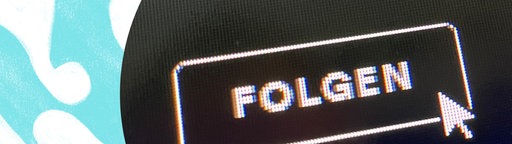"Folgen"-Button mit Mauspfeil