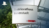 Schild des Bezirkrathauses Innenstadt der Stadt Köln