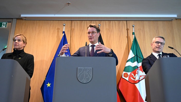 NRW-Ministerpräsident Wüst stellt Ergebnisse der Kabinettssitzung vor