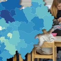 NRW-Karte und Kinder in der Tagespflege
