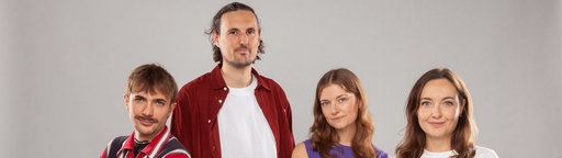 Die vier Hosts von klima.neutral