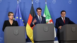 Ministerpräsident Wüst, Neubaur, Liminski